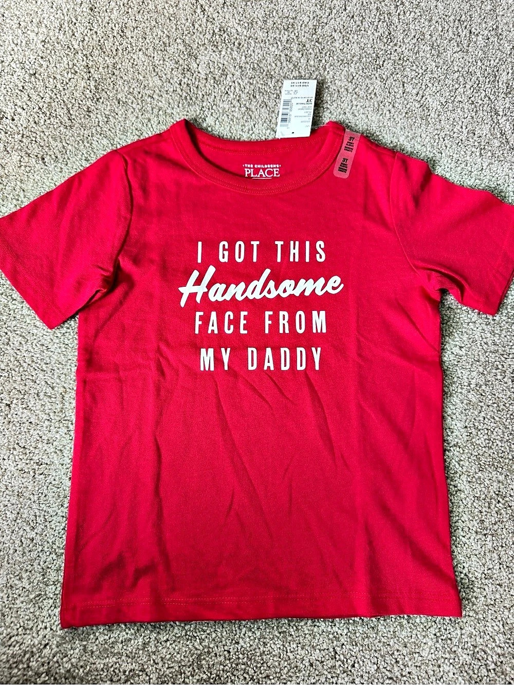 The Children's Place Handsome Face Graphic Tee Red Size 3T